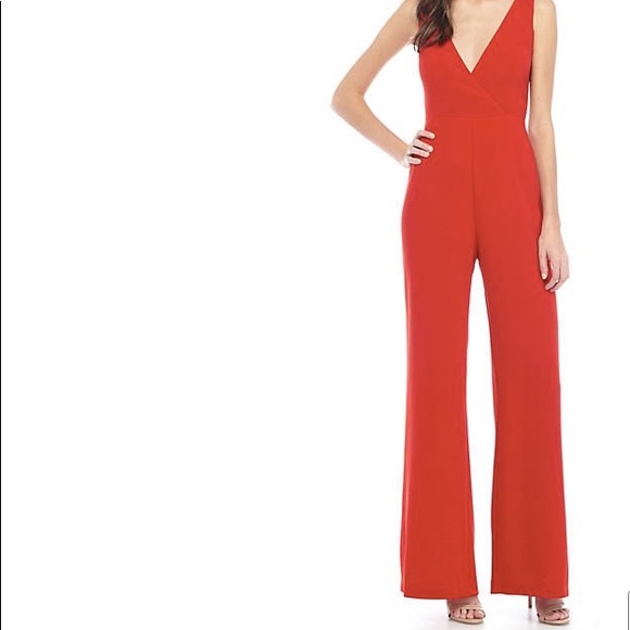 wayf red jumpsuit